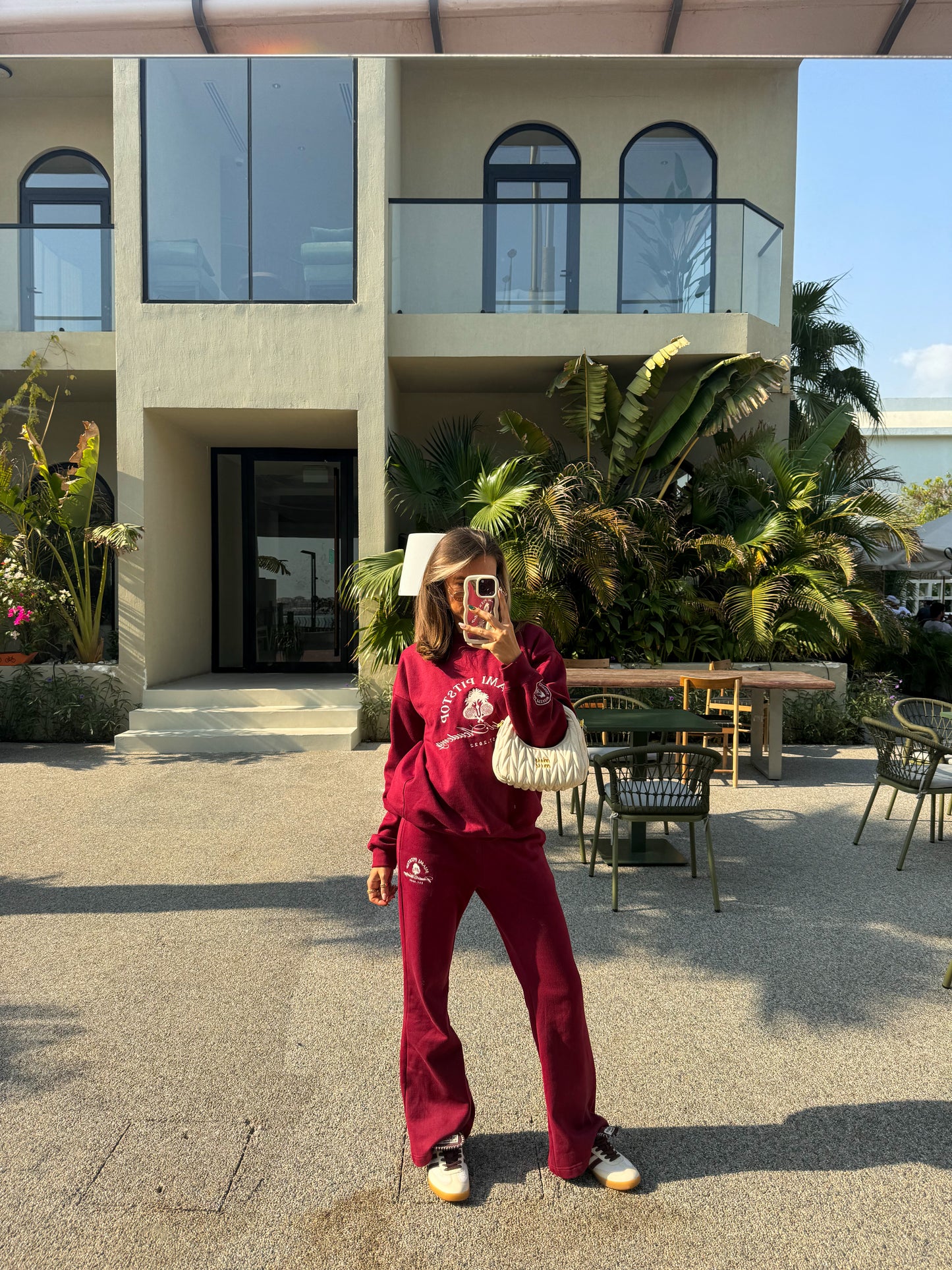 Cherry Maroon Joggers