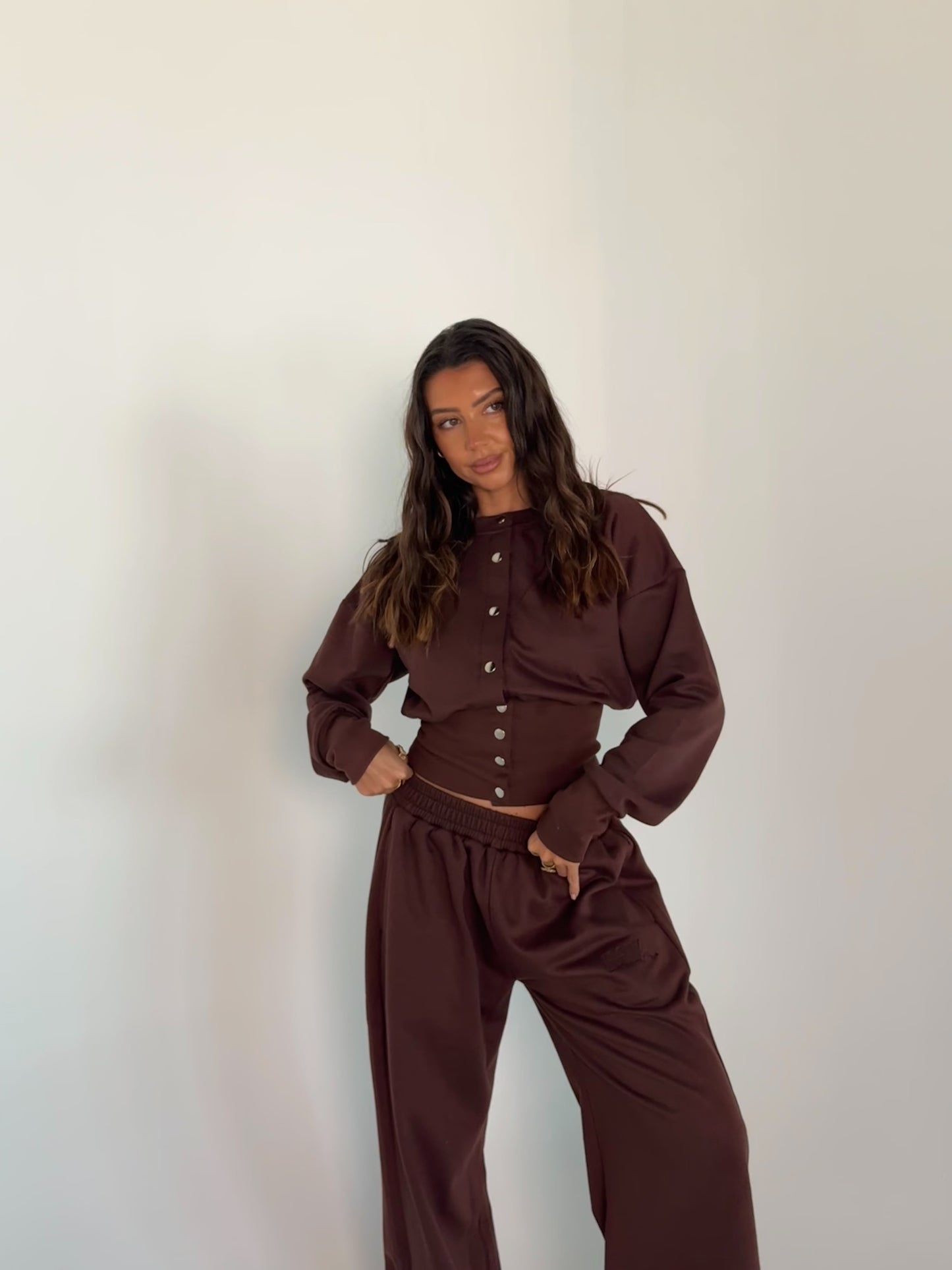 MIA Sweat Pants Chocolate