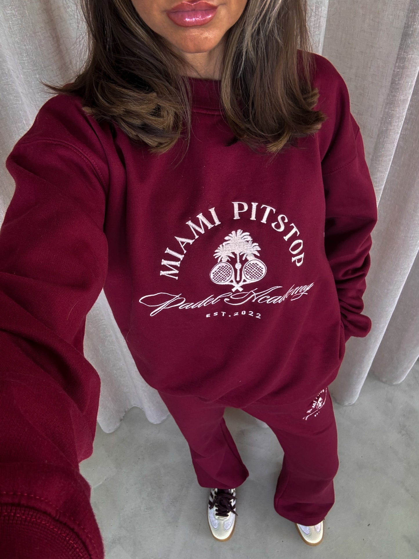 Cherry Maroon Joggers