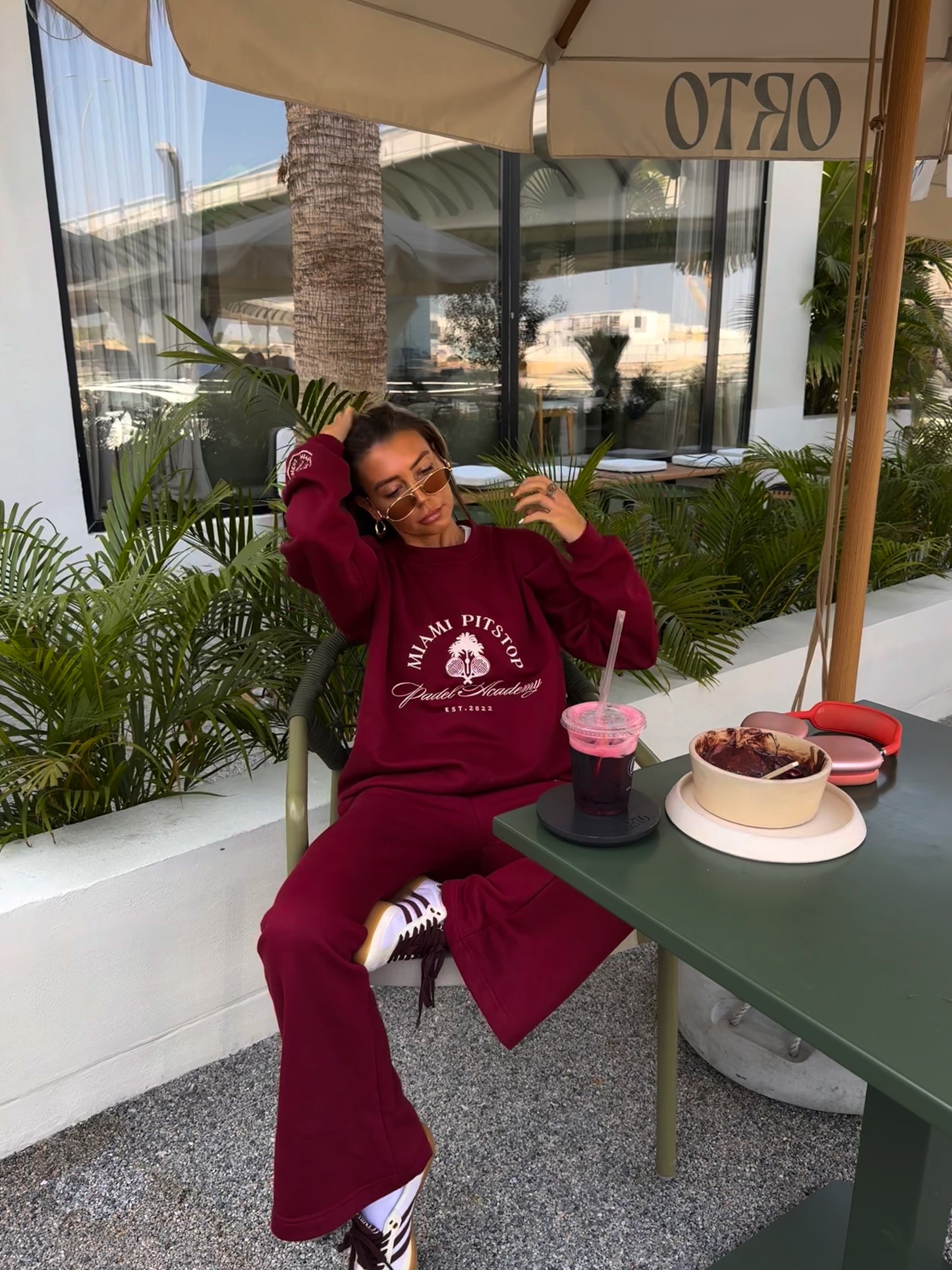 Cherry Maroon Joggers