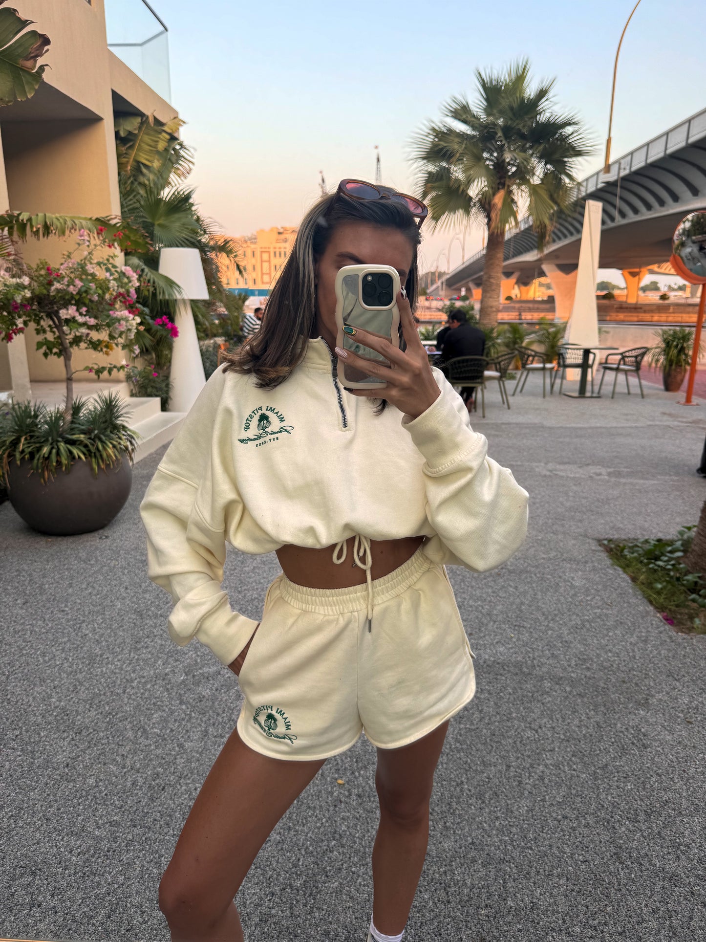 Cream Runner Shorts