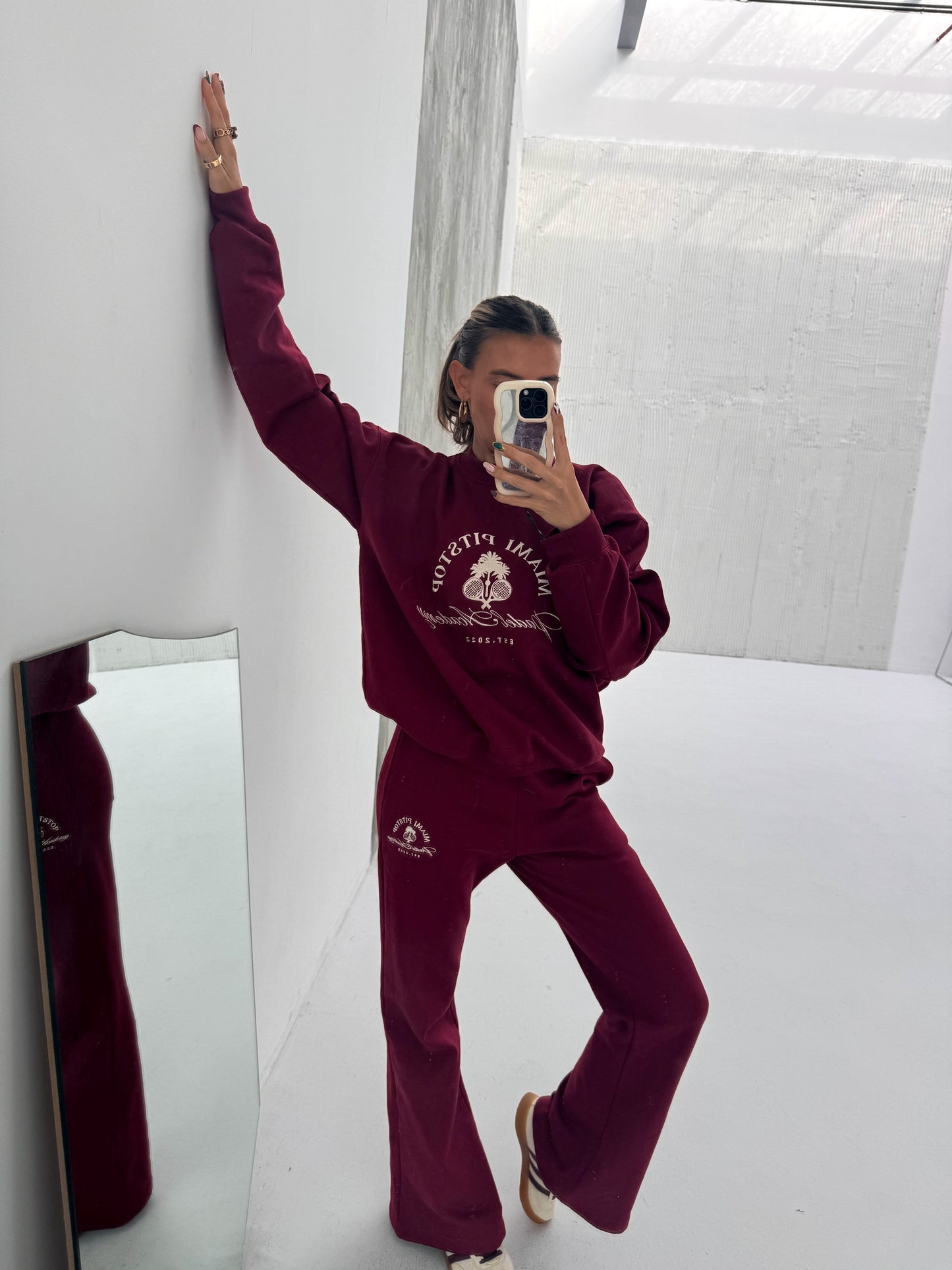 Cherry Maroon Joggers