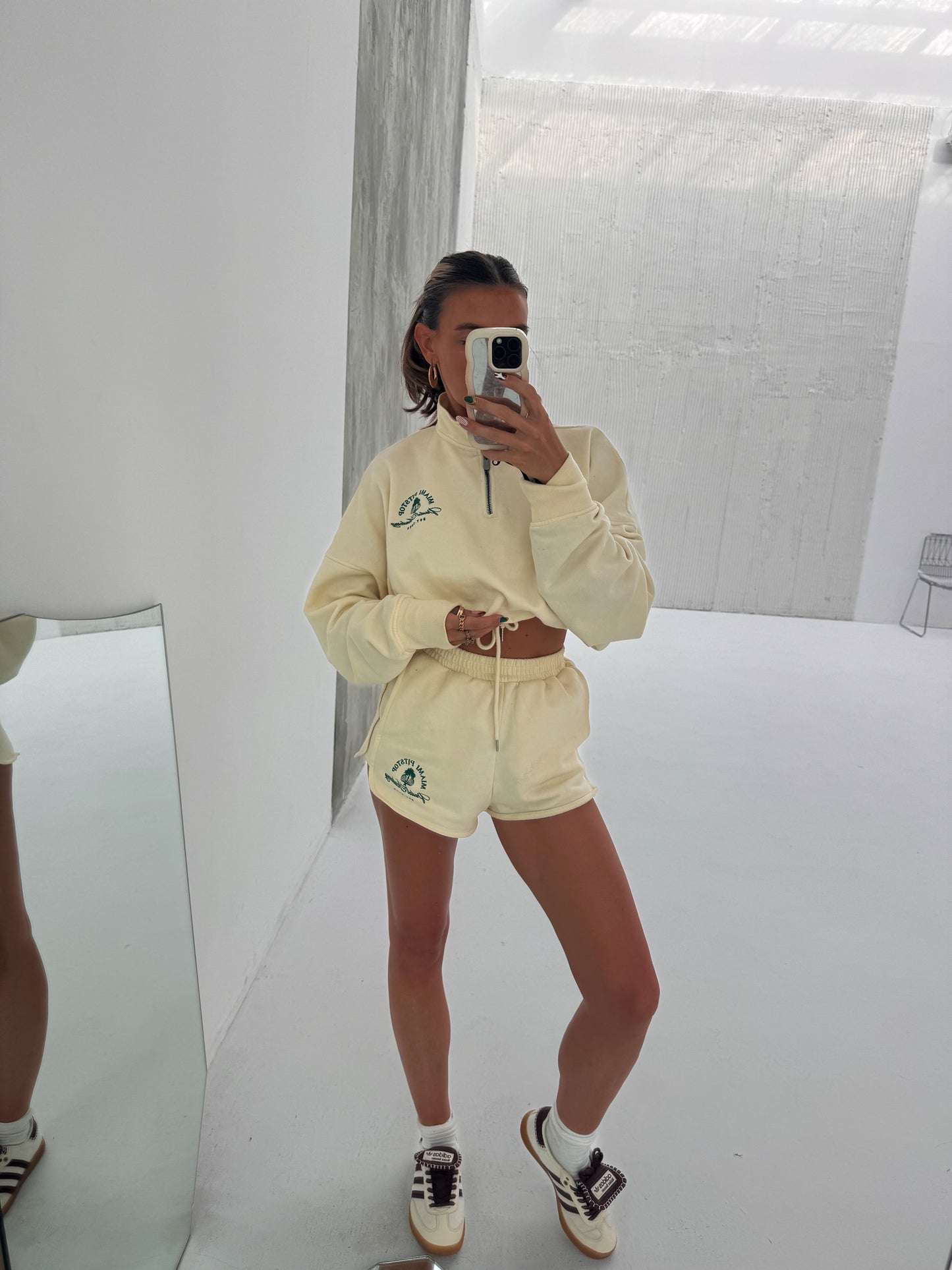 Cream Runner Shorts